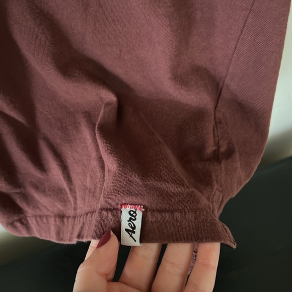 Aeropostale Collared Polo Red Shirt Size Large Preppy Country Club - Picture 4 of 10